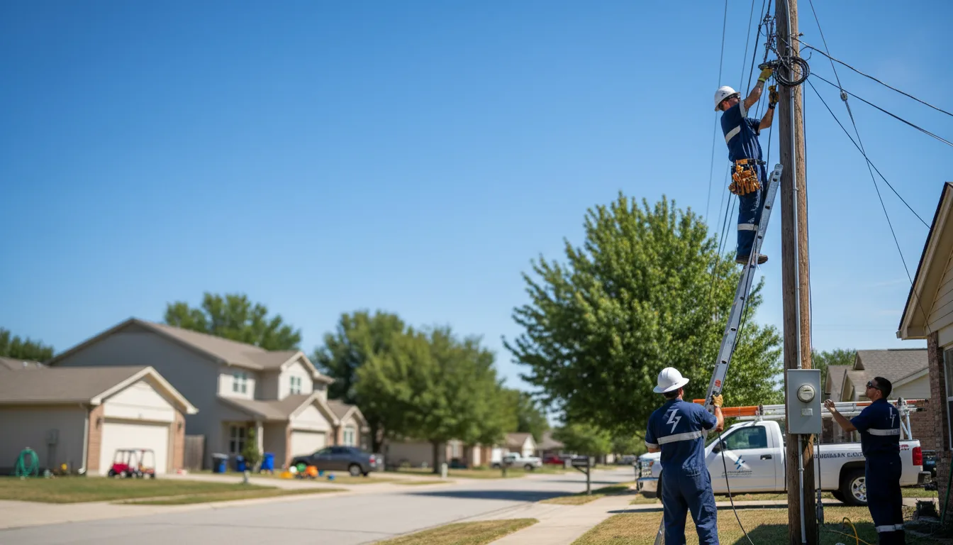 Residential electrician providing installation services in Johnston, IA